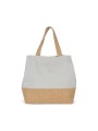 KIMOOD Sac shopping en toiles de coton et jute /api/colors/37df08cc-7eb3-41cb-885b-a59e76a8dab9 personnalisable