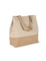 KIMOOD Sac shopping en toiles de coton et jute /api/colors/72a1ae80-bc1e-4de7-be92-13deaac87138 personnalisable
