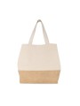 KIMOOD Sac shopping en toiles de coton et jute /api/colors/e4673c21-e8cb-492b-aa0c-b227b8618401 personnalisable