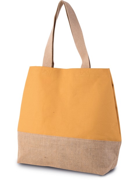 KIMOOD Sac shopping en toiles de coton et jute /api/colors/95f71772-2b2c-455b-b4bc-b0a1f4ebc934 personnalisable