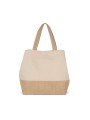 KIMOOD Sac shopping en toiles de coton et jute /api/colors/72a1ae80-bc1e-4de7-be92-13deaac87138 personnalisable