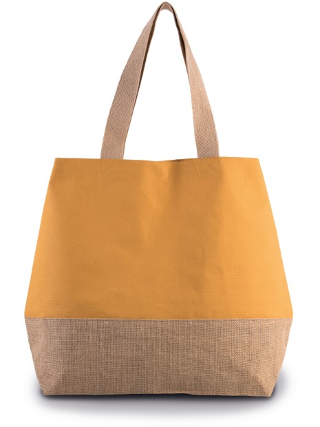 KIMOOD Sac shopping en toiles de coton et jute /api/colors/95f71772-2b2c-455b-b4bc-b0a1f4ebc934 personnalisable