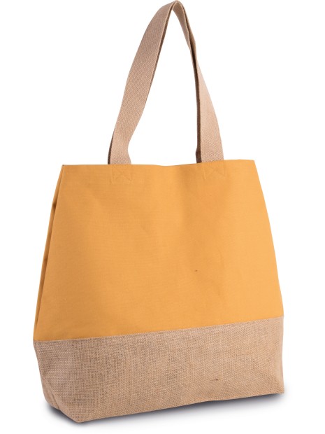 KIMOOD Sac shopping en toiles de coton et jute /api/colors/95f71772-2b2c-455b-b4bc-b0a1f4ebc934 personnalisable