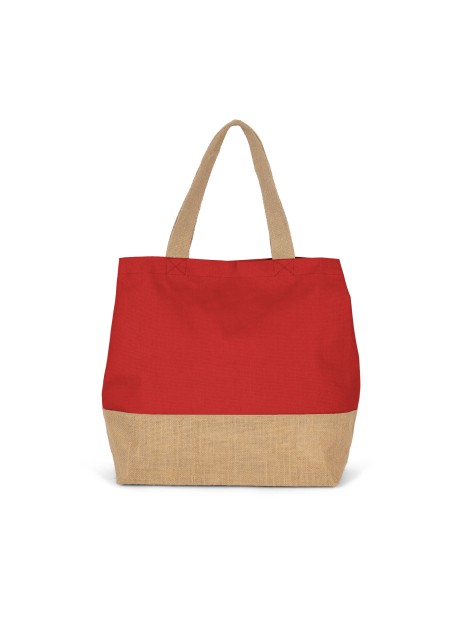 KIMOOD Sac shopping en toiles de coton et jute /api/colors/82f22309-f425-4b65-b9af-4bb7b5a6c47a personnalisable