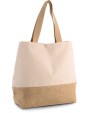 Tote bags KIMOOD Shopper van jute- & katoencanvas voor bedrukking &amp; borduring