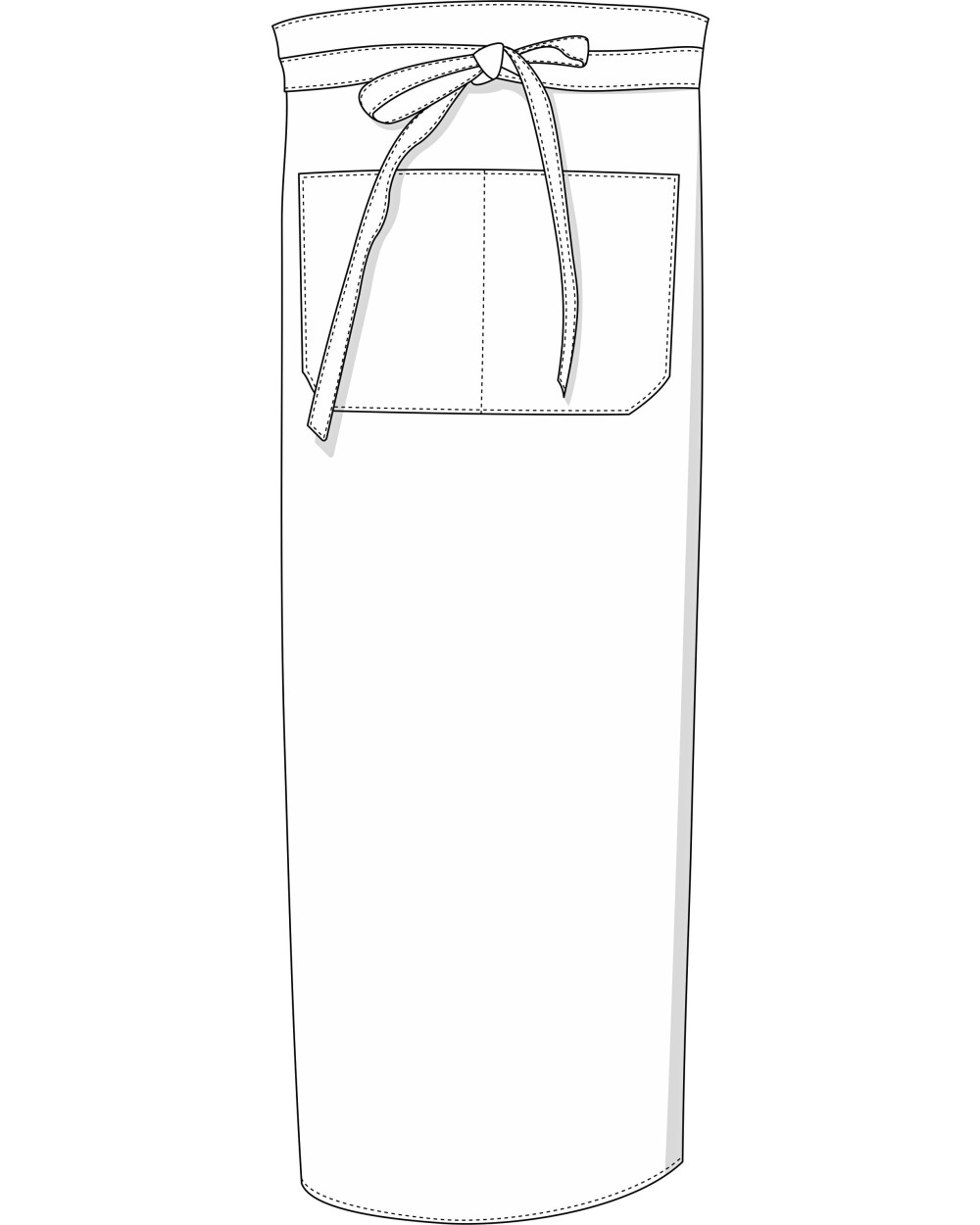 Schorten LINK KITCHENWEAR French Apron XXL with Pocket voor bedrukking &amp; borduring