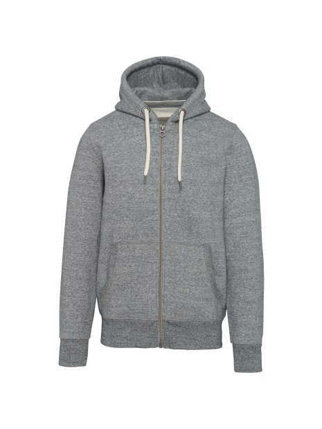 KARIBAN Sweat-shirt vintage zippé à capuche homme /api/colors/d3b7c139-6d45-4d9a-a468-c30c9b4a8c4d personnalisable