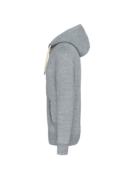 KARIBAN Sweat-shirt vintage zippé à capuche homme /api/colors/d3b7c139-6d45-4d9a-a468-c30c9b4a8c4d personnalisable