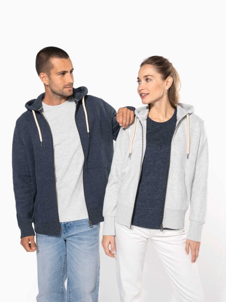 Sweat-shirts à personnaliser KARIBAN Sweat-shirt vintage zippé à capuche homme 