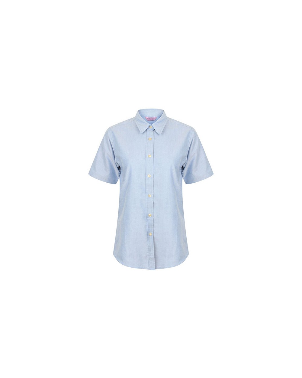 HENBURY Ladies Classic Short Sleeved Oxford Shirt Hemden personalisierbar