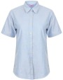 HENBURY Ladies Classic Short Sleeved Oxford Shirt Hemden personalisierbar