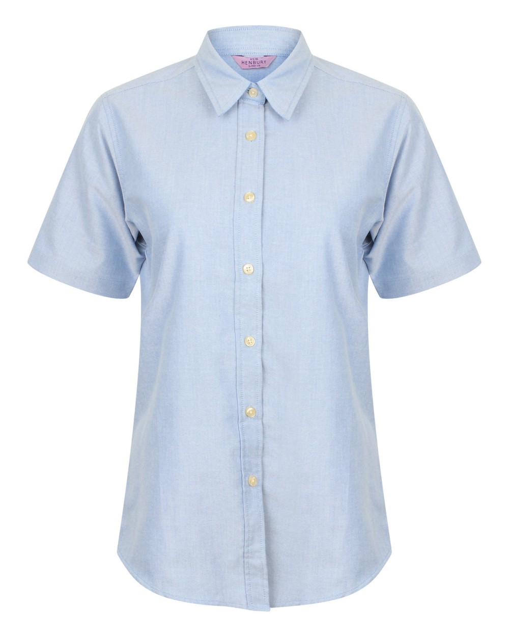 Hemden HENBURY Ladies` Classic Short Sleeved Oxford Shirt voor bedrukking &amp; borduring