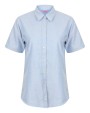 Hemden HENBURY Ladies` Classic Short Sleeved Oxford Shirt voor bedrukking &amp; borduring