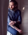 Chemises personnalisable J. HARVEST & FROST RB120 Twill Chemise Slim Fit Hommes