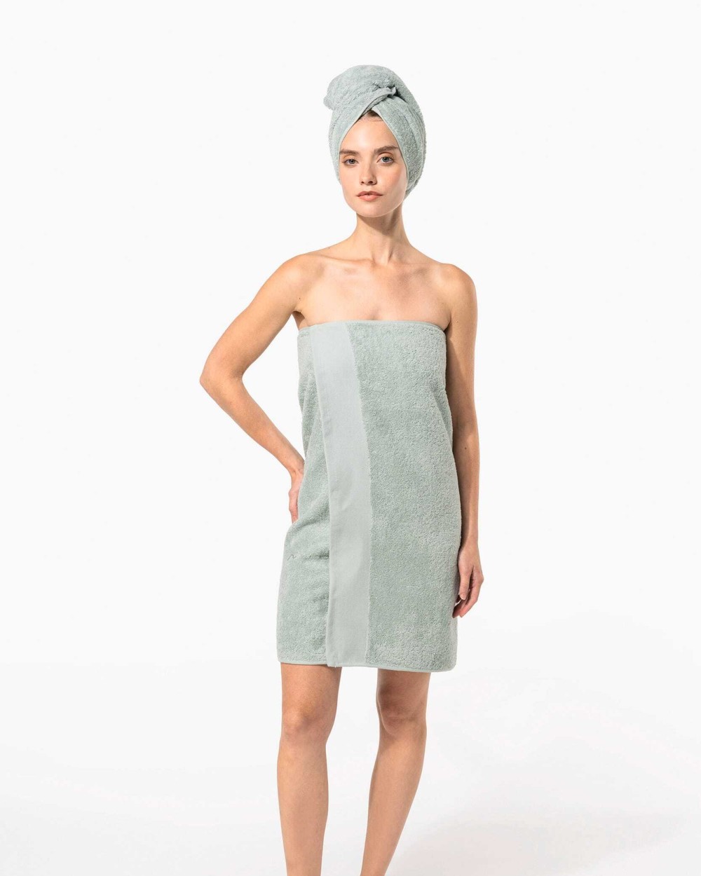 Bad artikelen KARIBAN Biologische badhanddoek 140 x 70 cm voor bedrukking &amp; borduring