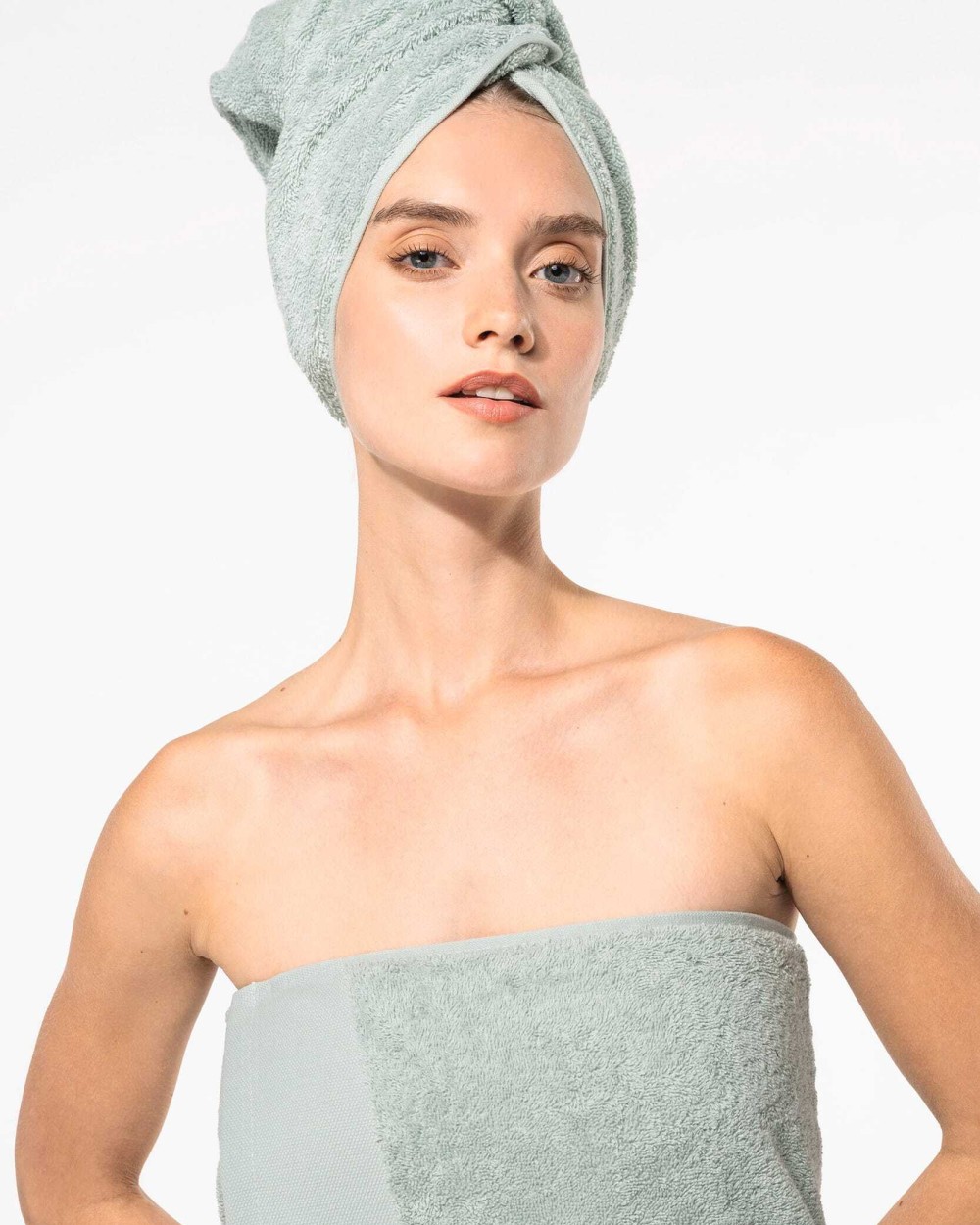 Bad artikelen KARIBAN Biologische badhanddoek 140 x 70 cm voor bedrukking &amp; borduring