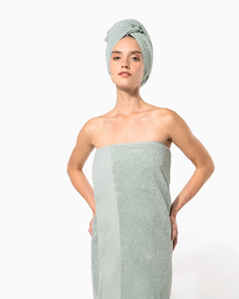 Produits éponges personnalisable KARIBAN Serviette de bain Bio 140 x 70 cm