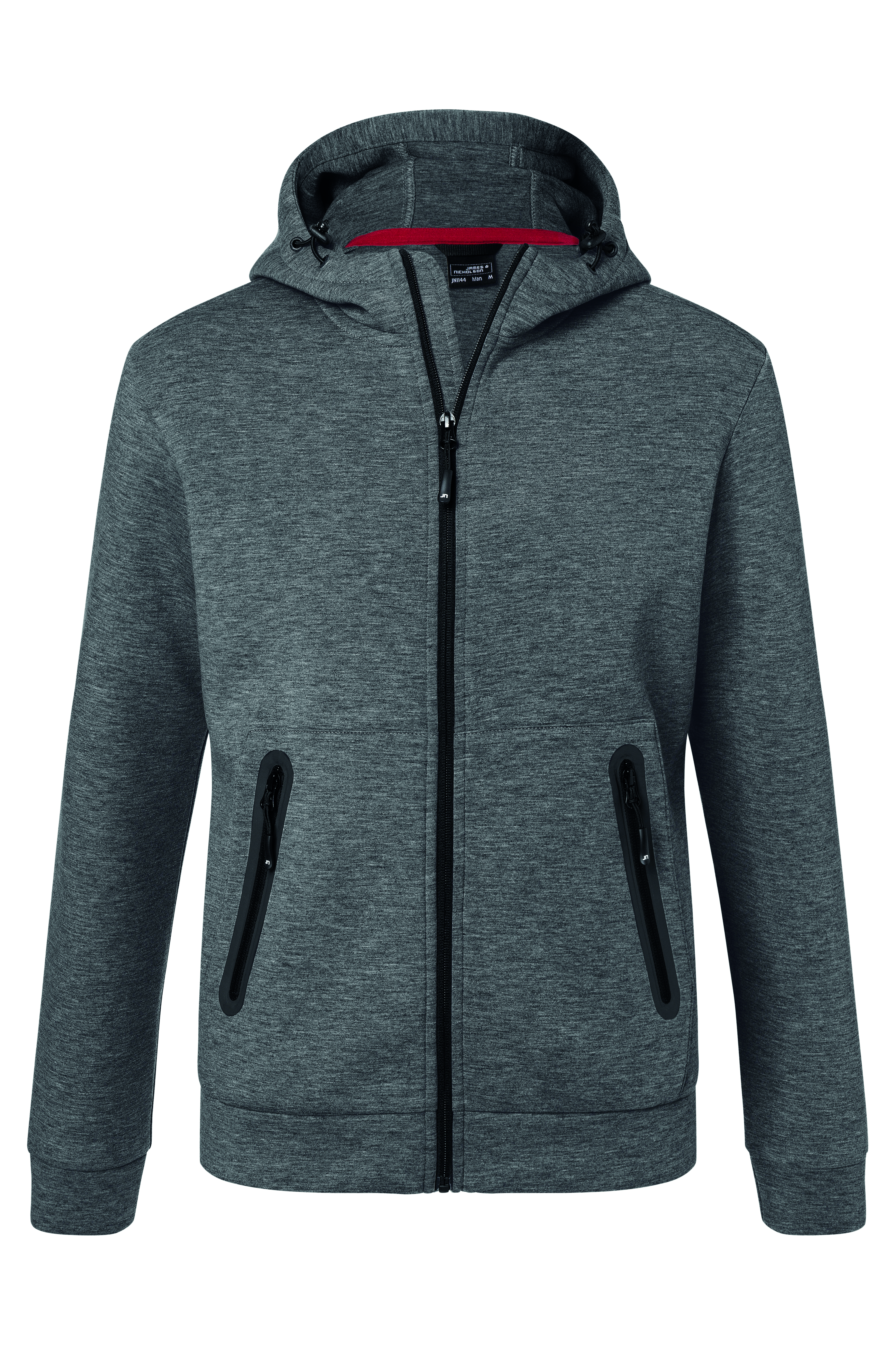 Jassen JAMES & NICHOLSON Men`s Hooded Jacket voor bedrukking &amp; borduring