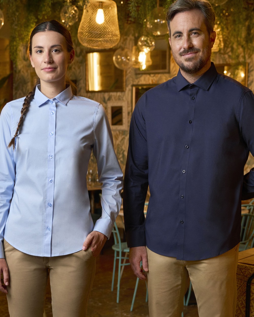 Hemden VELILLA WOMEN'S LS STRETCH SHIRT voor bedrukking &amp; borduring