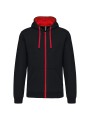KARIBAN Sweat-shirt zippé capuche contrastée /api/colors/b084ccc6-964d-4c40-a33e-0f276869188a personnalisable