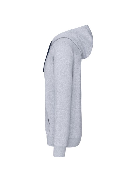 KARIBAN Sweat-shirt zippé capuche contrastée /api/colors/1976eb1a-f99c-4dca-a395-73968b964f05 personnalisable