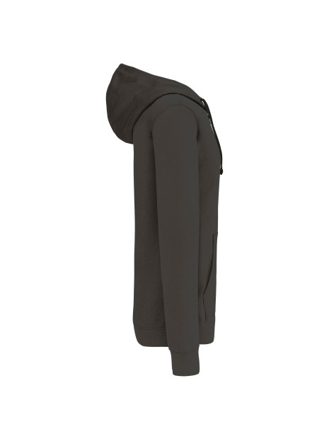 KARIBAN Sweat-shirt zippé capuche contrastée /api/colors/c0516c5c-fff4-4a12-baeb-6132621adf32 personnalisable