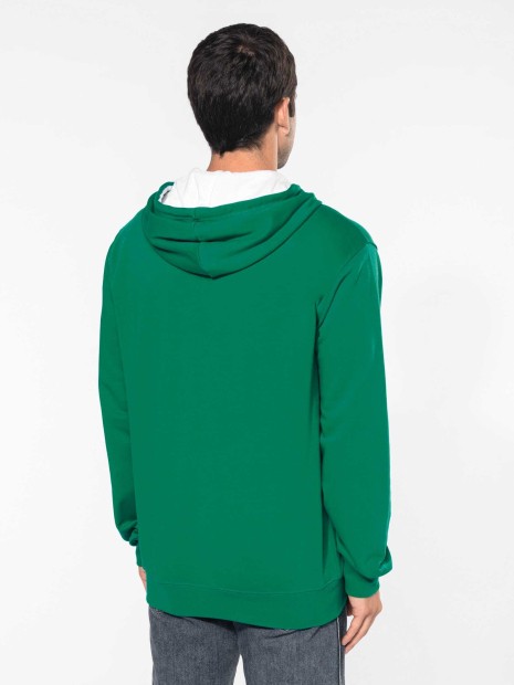 Sweat-shirts à personnaliser KARIBAN Sweat-shirt zippé capuche contrastée 