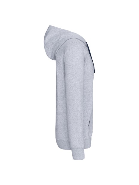 KARIBAN Sweat-shirt zippé capuche contrastée /api/colors/1976eb1a-f99c-4dca-a395-73968b964f05 personnalisable