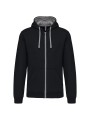 KARIBAN Sweat-shirt zippé capuche contrastée /api/colors/09f91aac-0792-4d96-adcd-10a6ab672e30 personnalisable