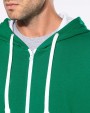 Sweaters & hoodies KARIBAN Herensweater met rits en capuchon in contrasterende kleur voor bedrukking &amp; borduring