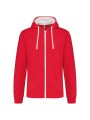 KARIBAN Sweat-shirt zippé capuche contrastée /api/colors/b7356eda-6c72-4d03-829c-6a61c9e04b1f personnalisable