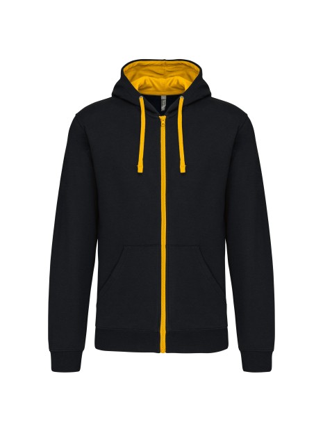 KARIBAN Sweat-shirt zippé capuche contrastée /api/colors/20a7a408-8f15-4eed-a4f8-474d4f754ccf personnalisable