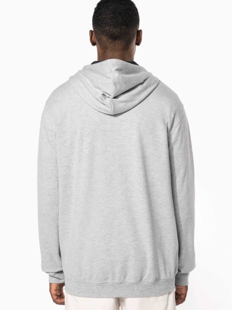 Sweat-shirts à personnaliser KARIBAN Sweat-shirt zippé capuche contrastée 