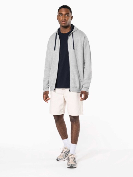 Sweat-shirts à personnaliser KARIBAN Sweat-shirt zippé capuche contrastée 