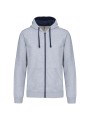 KARIBAN Sweat-shirt zippé capuche contrastée /api/colors/1976eb1a-f99c-4dca-a395-73968b964f05 personnalisable