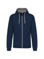 KARIBAN Sweat-shirt zippé capuche contrastée /api/colors/2a00f319-11df-4ed0-8339-535e7585d285 personnalisable