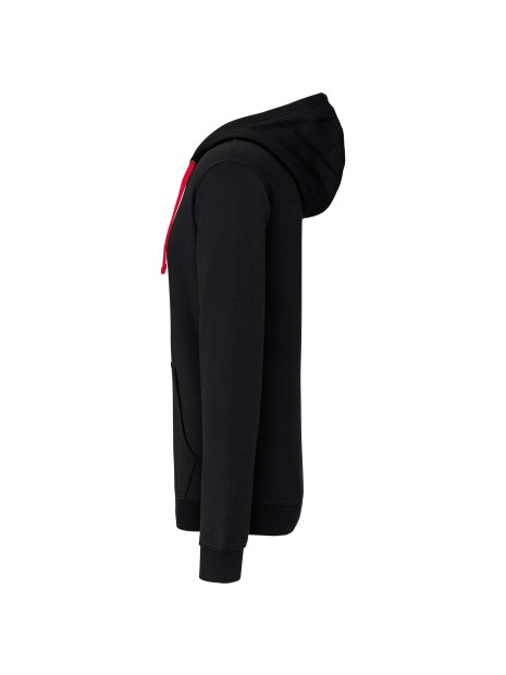 KARIBAN Sweat-shirt zippé capuche contrastée /api/colors/b084ccc6-964d-4c40-a33e-0f276869188a personnalisable