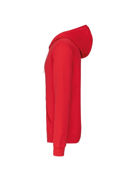 KARIBAN Sweat-shirt zippé capuche contrastée /api/colors/b7356eda-6c72-4d03-829c-6a61c9e04b1f personnalisable