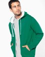 Sweaters & hoodies KARIBAN Herensweater met rits en capuchon in contrasterende kleur voor bedrukking &amp; borduring