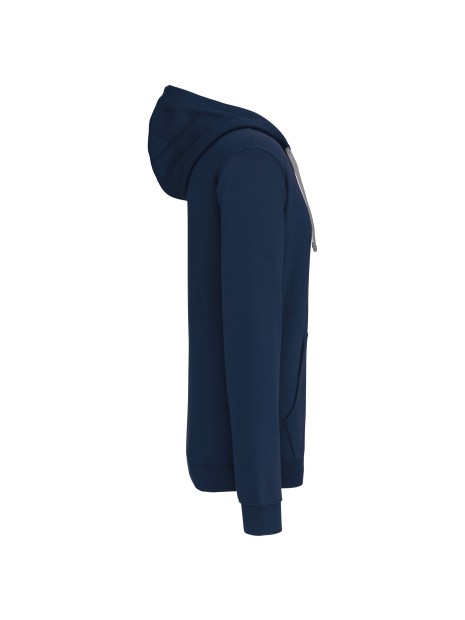 KARIBAN Sweat-shirt zippé capuche contrastée /api/colors/2a00f319-11df-4ed0-8339-535e7585d285 personnalisable