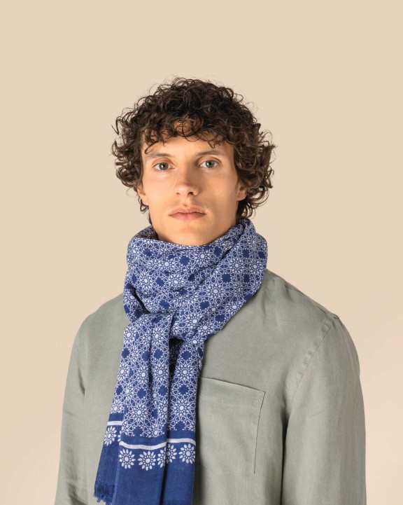 Écharpes personnalisable SPASSO Chèche à motifs floraux unisexe