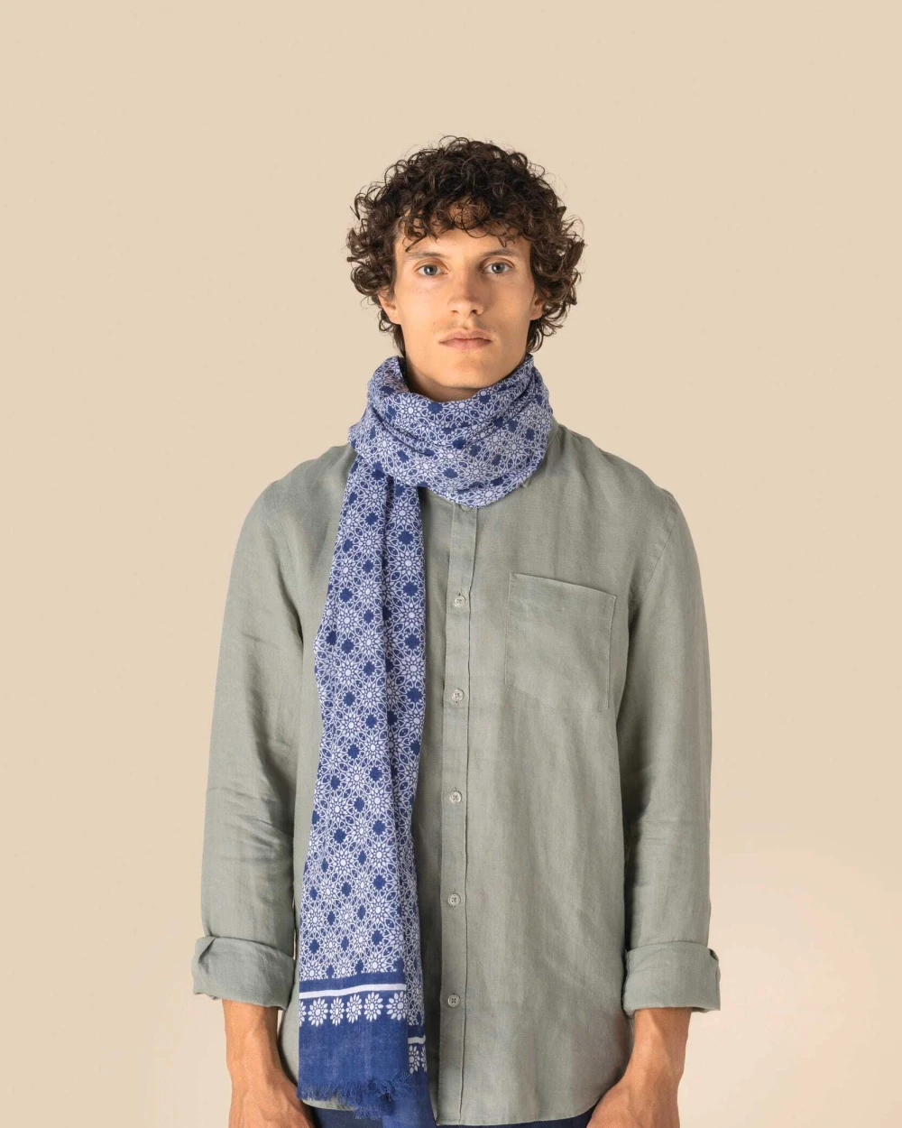 Sjaals SPASSO Uniseks tulbanddoek met bloemenmotief voor bedrukking &amp; borduring