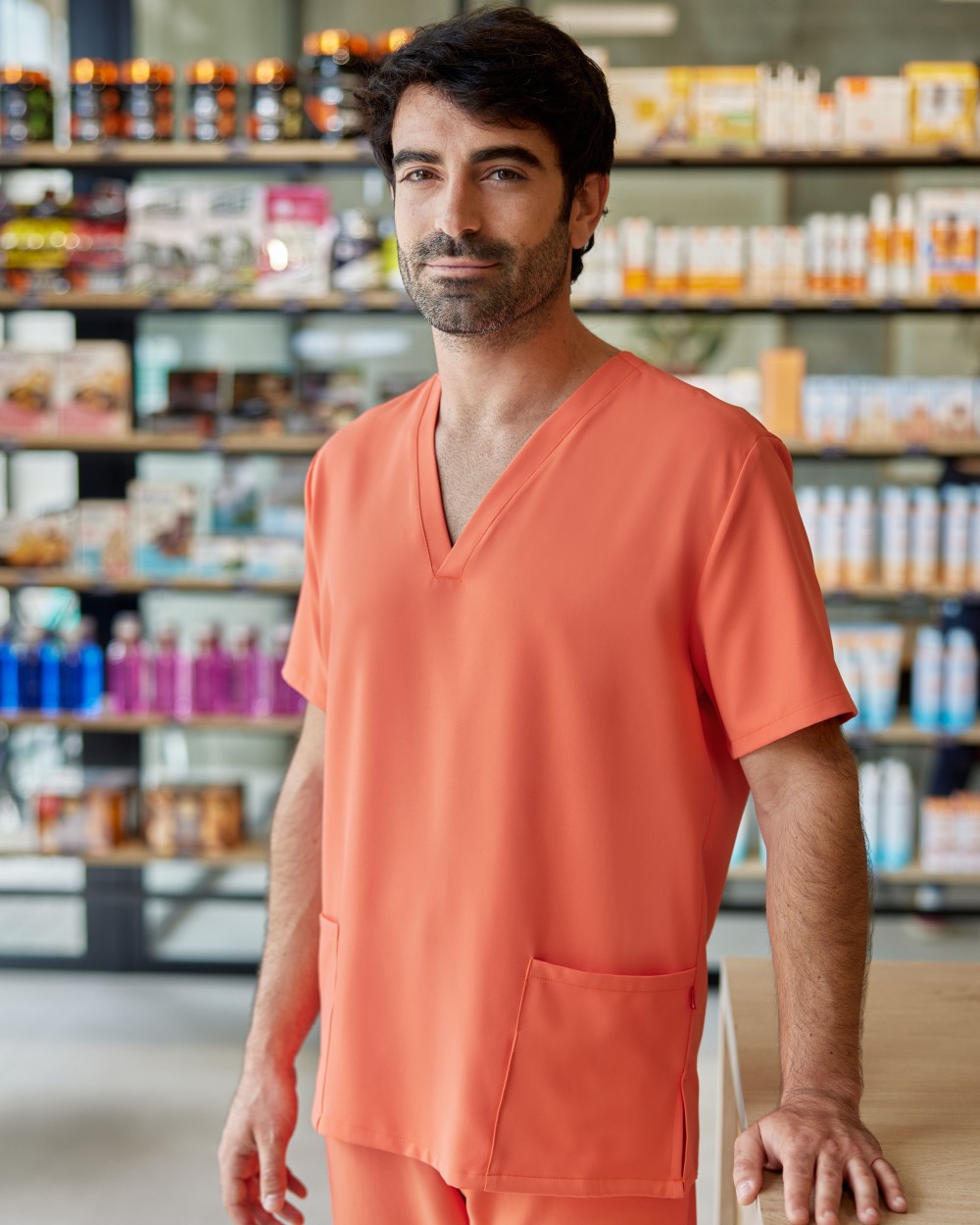 Schorten VELILLA MICROFIBER SCRUB TOP voor bedrukking &amp; borduring