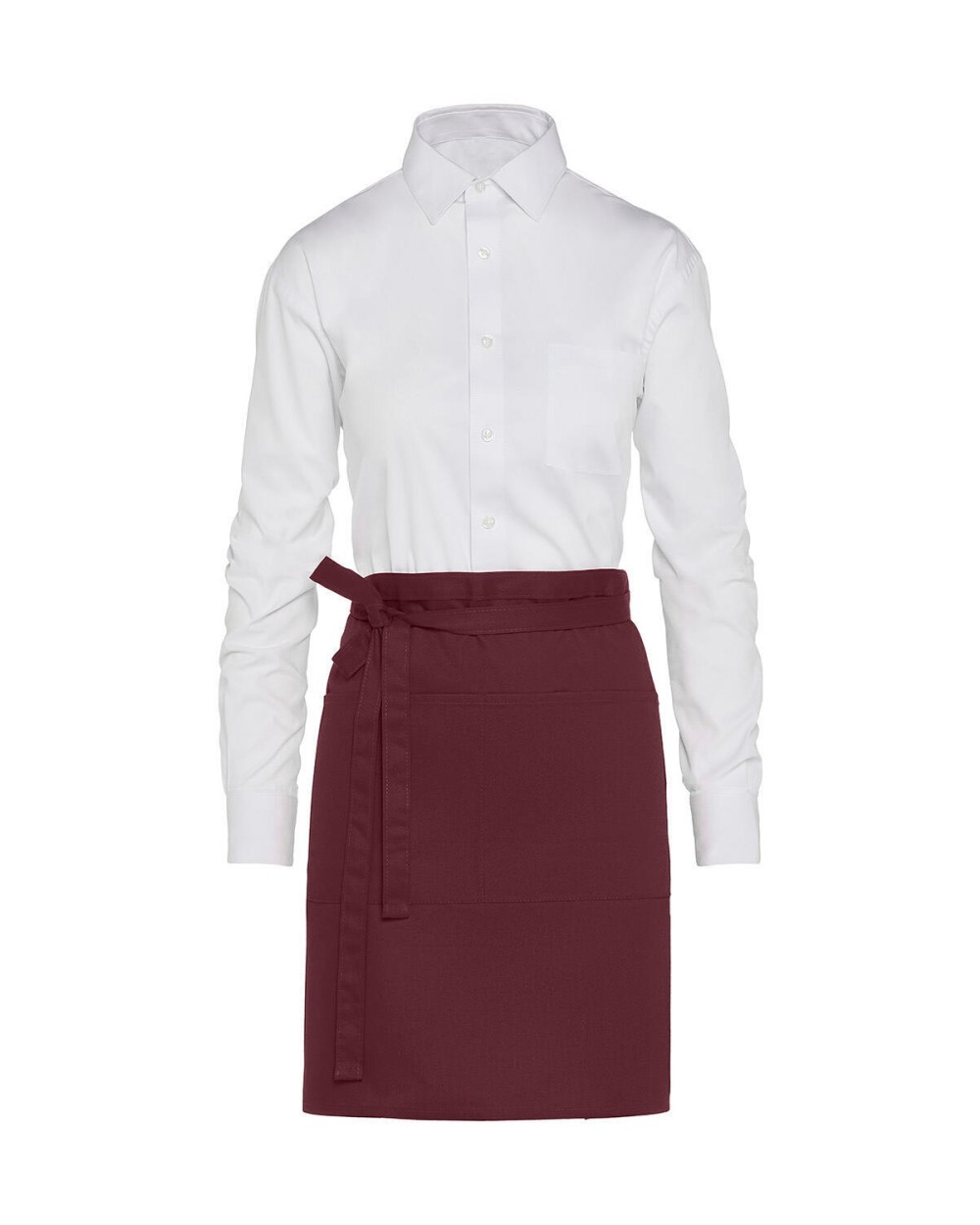 SG CLOTHING BRUSSELS - Short Bistro Apron with Pocket Schürzen personalisierbar