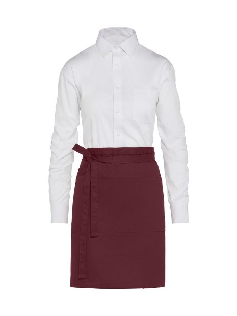 SG CLOTHING BRUSSELS - Short Bistro Apron with Pocket /api/colors/86185b65-5340-41c9-bb92-4d29c8ef7554 personnalisable