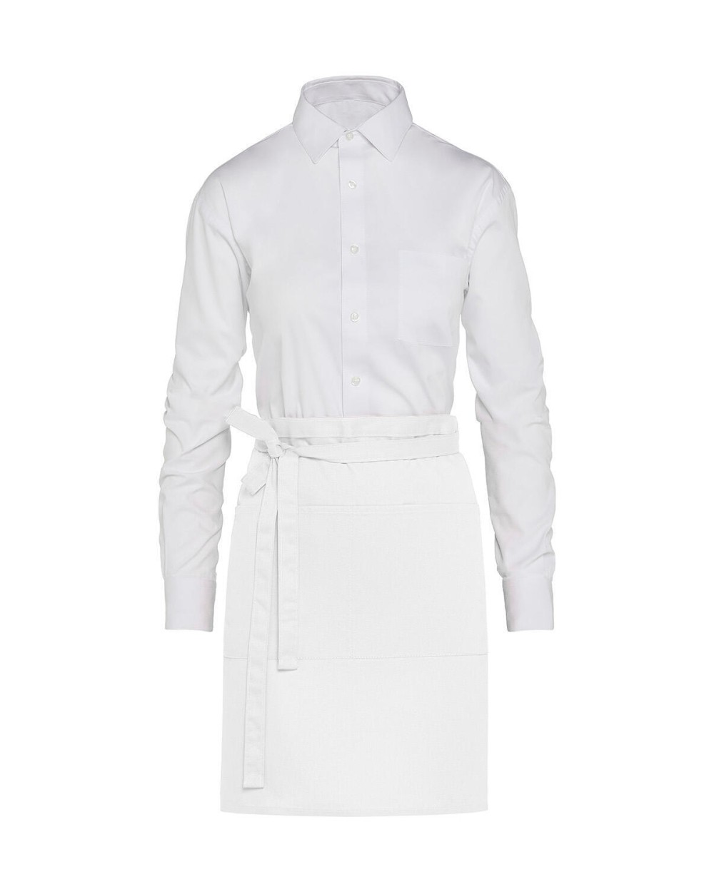 SG CLOTHING BRUSSELS - Short Bistro Apron with Pocket Schürzen personalisierbar