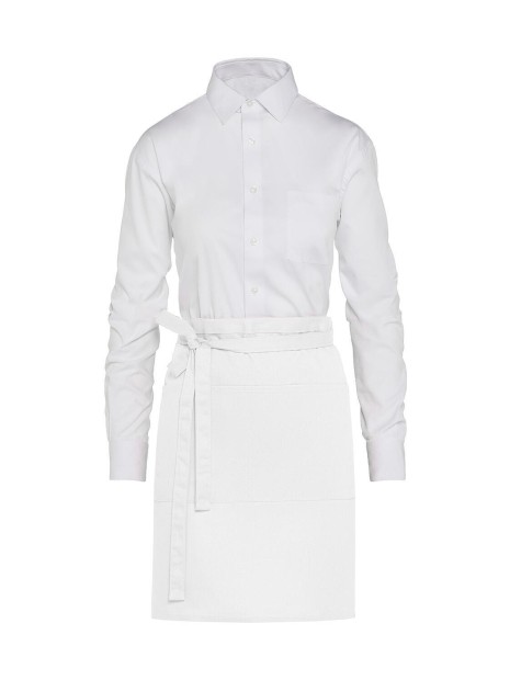 SG CLOTHING BRUSSELS - Short Bistro Apron with Pocket /api/colors/7a92cd2d-10d2-40b4-928b-296bb7487506 personnalisable