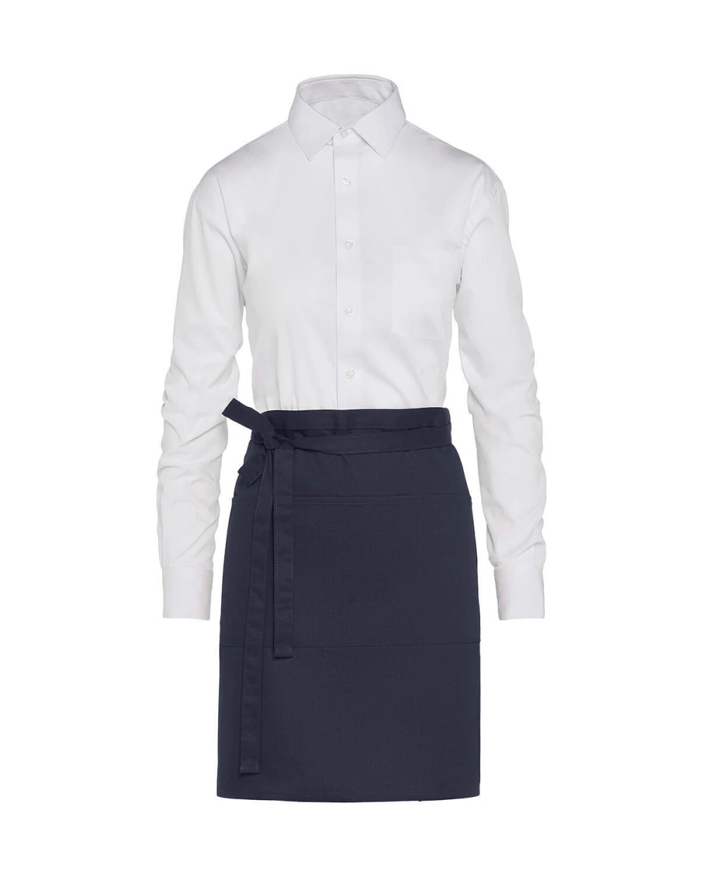 SG CLOTHING BRUSSELS - Short Bistro Apron with Pocket Schürzen personalisierbar