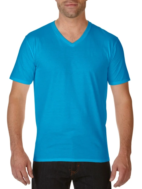 T-Shirts à personnaliser GILDAN Premium Cotton Adult V-Neck T-Shirt 