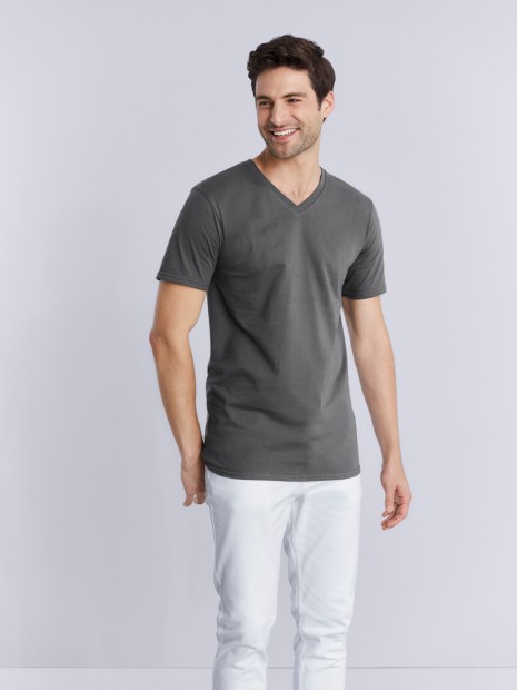 T-Shirts à personnaliser GILDAN Premium Cotton Adult V-Neck T-Shirt 